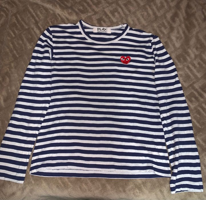 Лонгслив Comme des Garcons Play Striped Unisex Longsleeve M