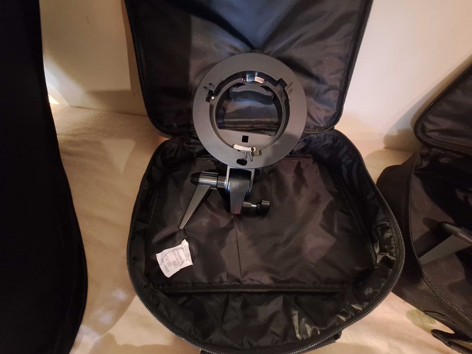 Softbox 60x60 cm com suporte de fixação suporte de Bowen (2 un.)