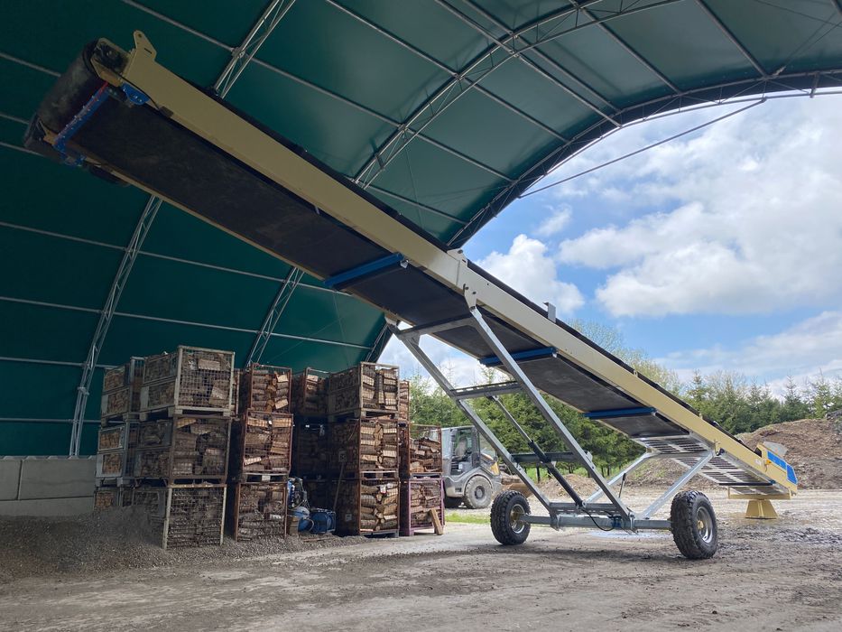 Przenośnik taśmowy Taśma przenośnikowa na kołach