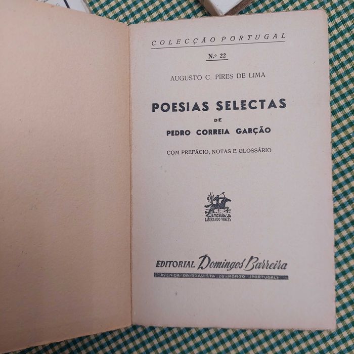 Coleção Portugal Joaquim Ferreira/ Augusto Pires de Lima