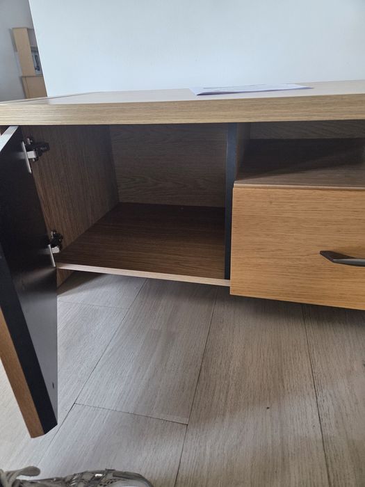 Szafka RTV + półka ścienna LED | Styl loft | Stan bardzo dobry