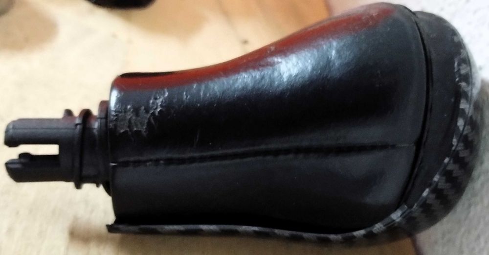 Alavanca Mudanças Mercedes W245 W169 Carbono Pele