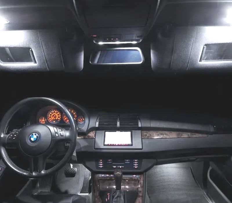 Kit completo de 21 lâmpadas LED interior BMW X4 F26 xDrive20i xDrive28i xDrive35i M40i 2014 +