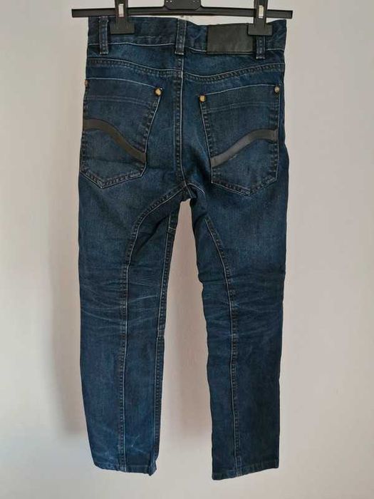 Spodnie chłopięce, ciemny jeans, rozmiar 134, Kappahl, Lab Industries