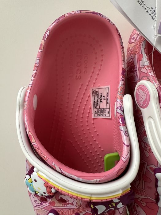 Crocs Hello Kitty r.28/29 C11 klapki chodaki nowe Krakow gratis piny