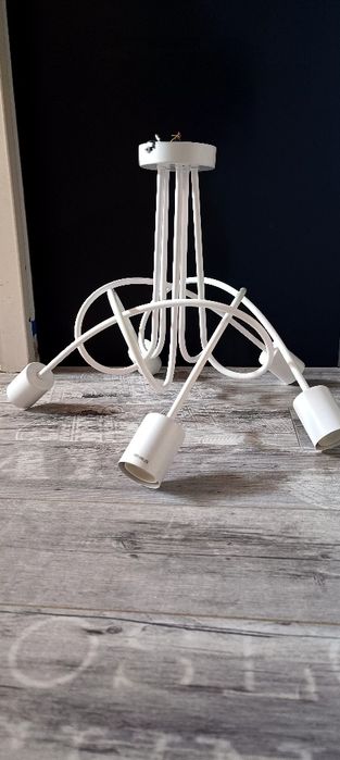 Lampa sufitowa  loft biała
