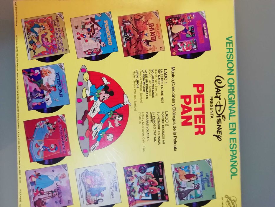 Walt Disney presenta Peter Pan - Vinil Musica infantil América do Sul*