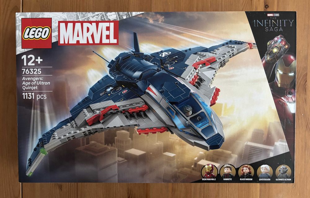 Lego – 76325 Marvel Avengers: Age of Ultron Quinjet (Novo e Selado)