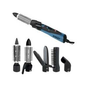 Фен-расческа с функцией ионизации, набор в коробке -все что на фото