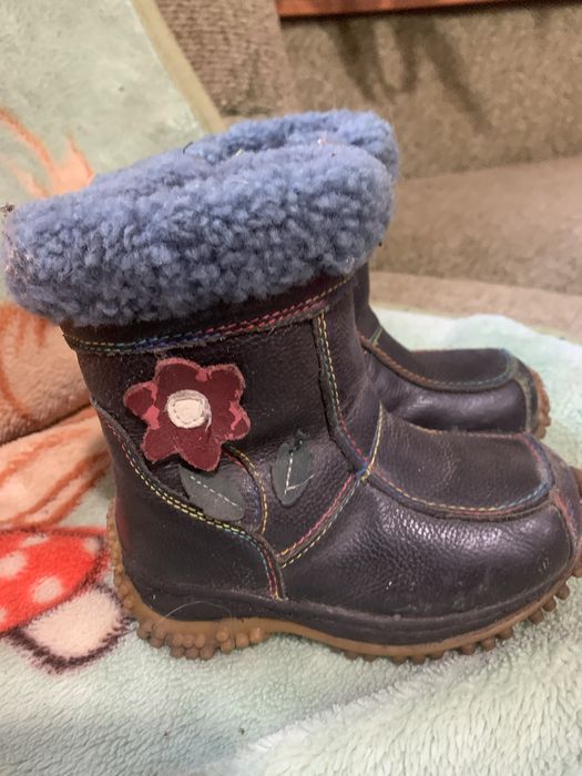 Зимові шкіряні черевики 26 розмір