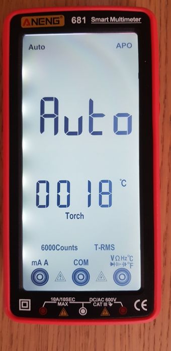 ANENG 681 Profesjonalny automatyczny Multimetr z zasil. akumulatorowym