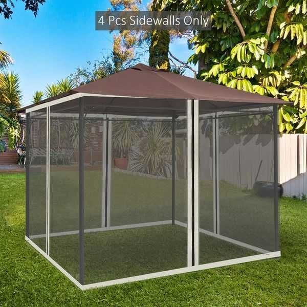 Moskitiera Outsunny do Pawilonu 3x3 z 4 Bocznymi Panelemi