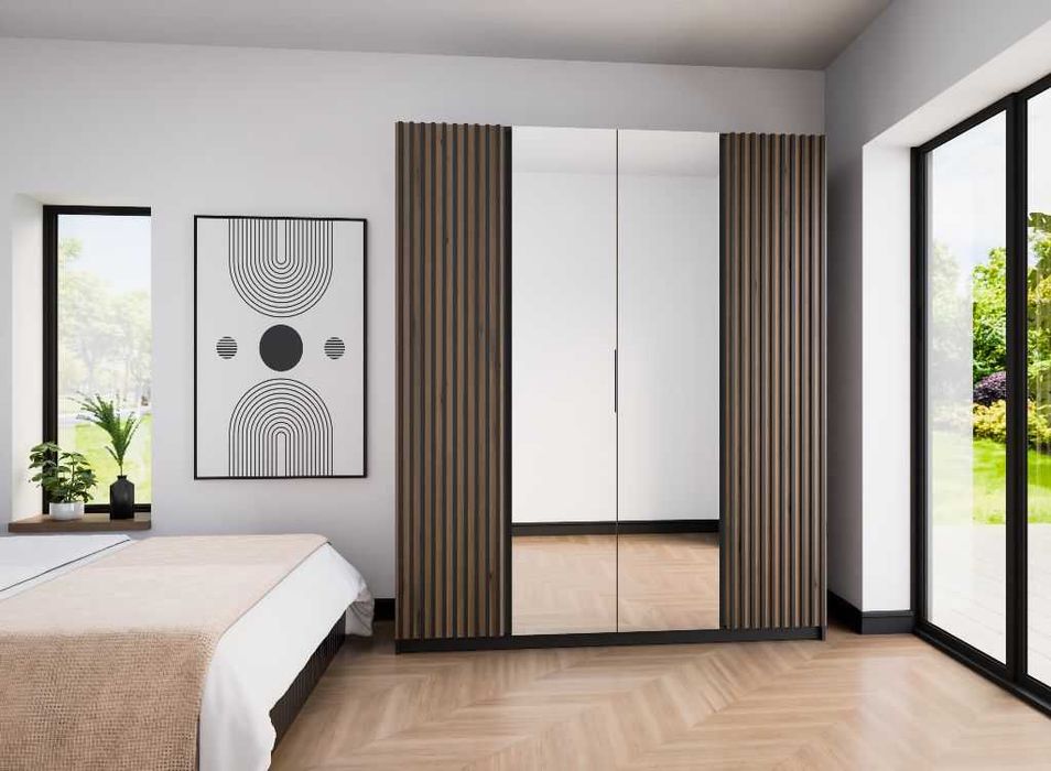 Szafa Garderoba MAJA 2 LAM 2LUSTRO  nowoczesna szafa Nowość !!