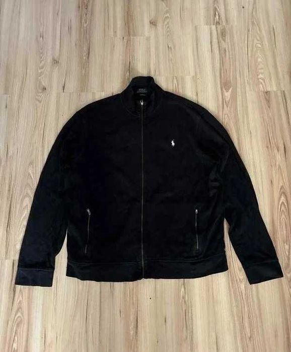 Bluza zip Ralph Lauren black pony logo basic swag y2k boxy og czarna