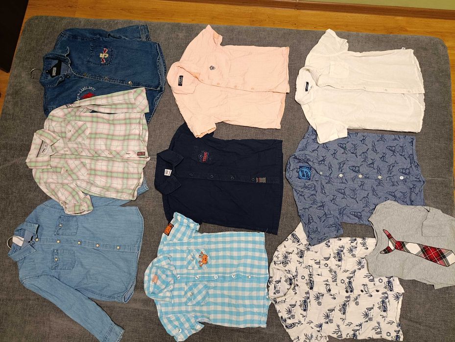 Сорочка, теніска Next, Waikiki, C&A, H&M, M&S, Okaïdi р. 110-116, 122-128