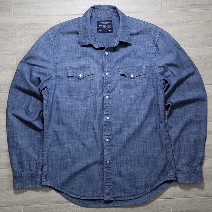 Джинсовая рубашка American Eagle Outfitters