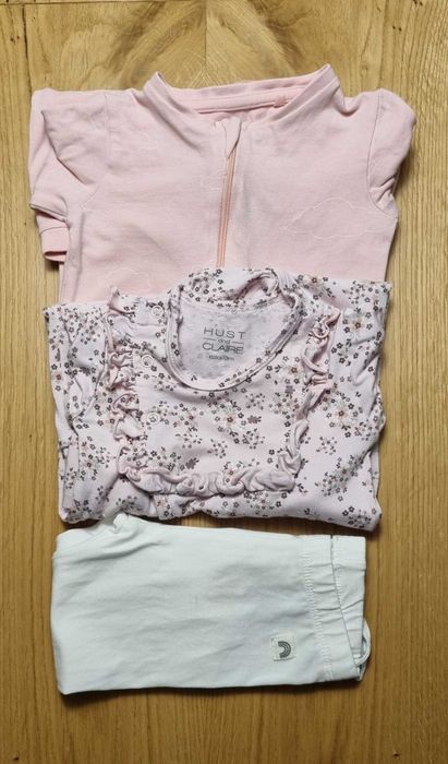 Zestaw pajacyki kombinezony od 62 do 68 GAP i Hust&Clare gratis Lindex