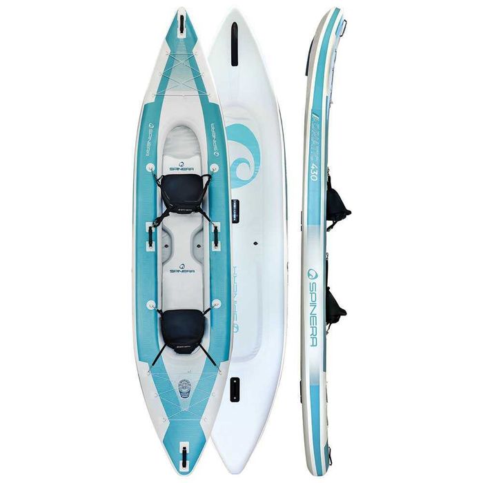 Байдарка 2 шари Spinera Adriatic 430 надувна КАЯК каное сап sup 2 SUP дошка 2 шари слоя САП доска надувна Stand Up Paddle board борд SUB SAP надувная