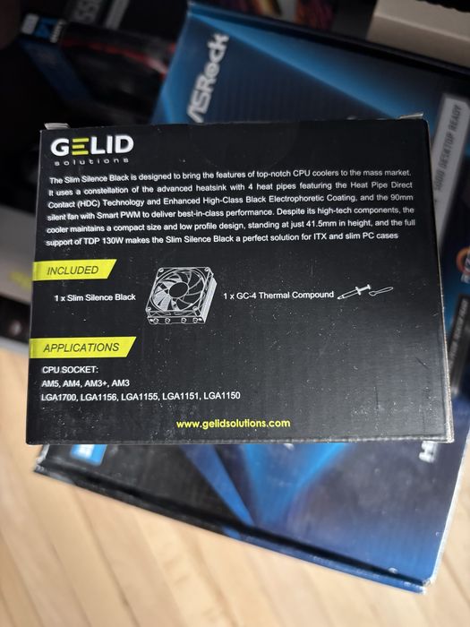 Chłodzenie low profile Gelid Slim Silence Black