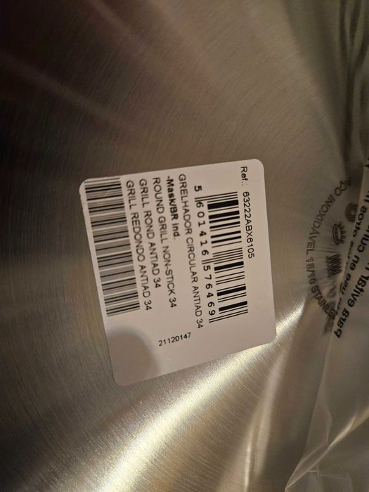 Silampos Grelhador circular antiaderente 34,de fábrica