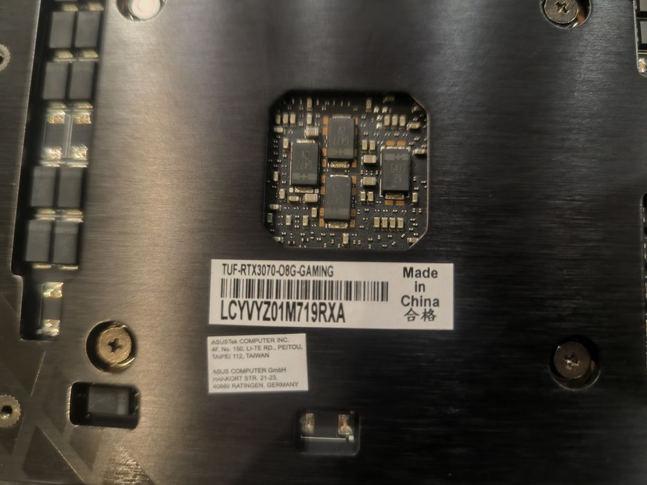 Відеокарта Asus Tuf RTX 3070 08G gaming with aura sync