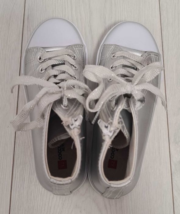 Trampki tenisówki buty 32 ekoskóra do kostki dziewczęce