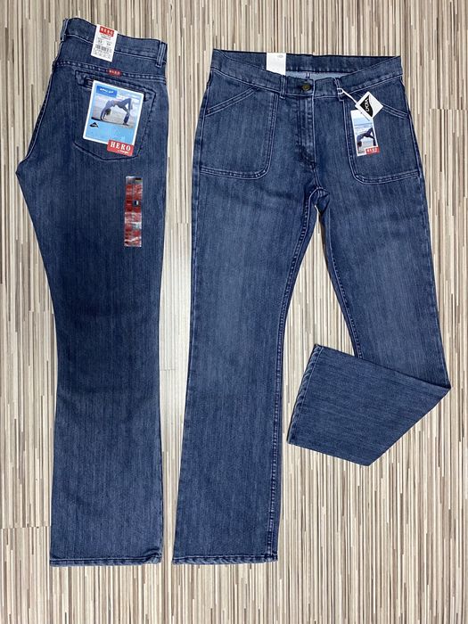 Spodnie damskie jeans 33/33 pas 90 cm komplet 2 pary Wrangler nowe