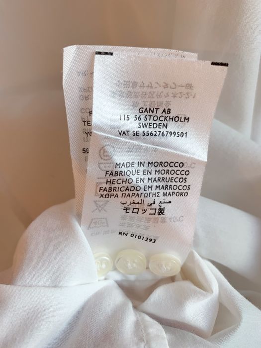 Koszula damska GANT długa klasyczna biała baza