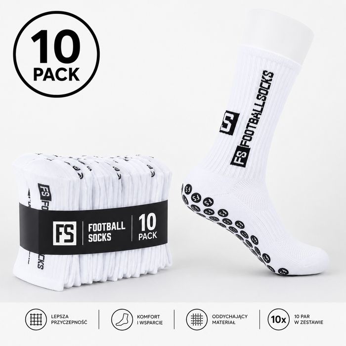 10pack skarpet piłkarskich antypoślizgowych