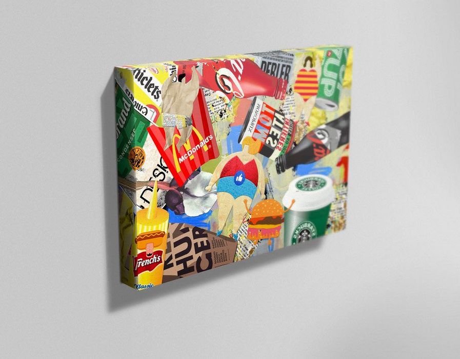 Tela "Fast and Fat" 70x50cm