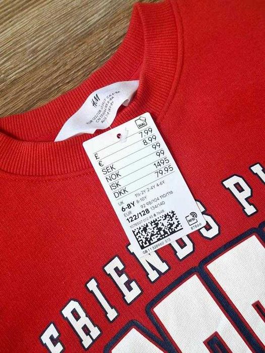 Теплий байковий світшот на флісі від h&m