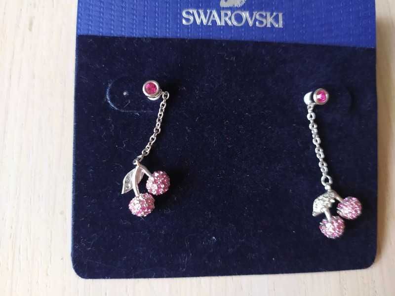 Kolczyki wisienki Swarovski