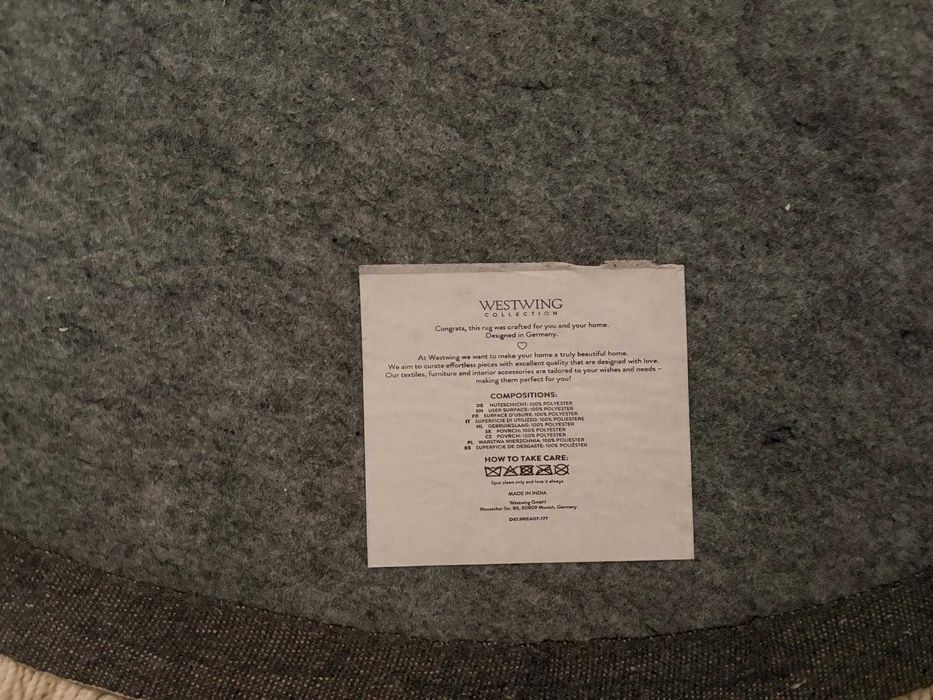 Okrągły ręcznie tuftowany dywan Westwing