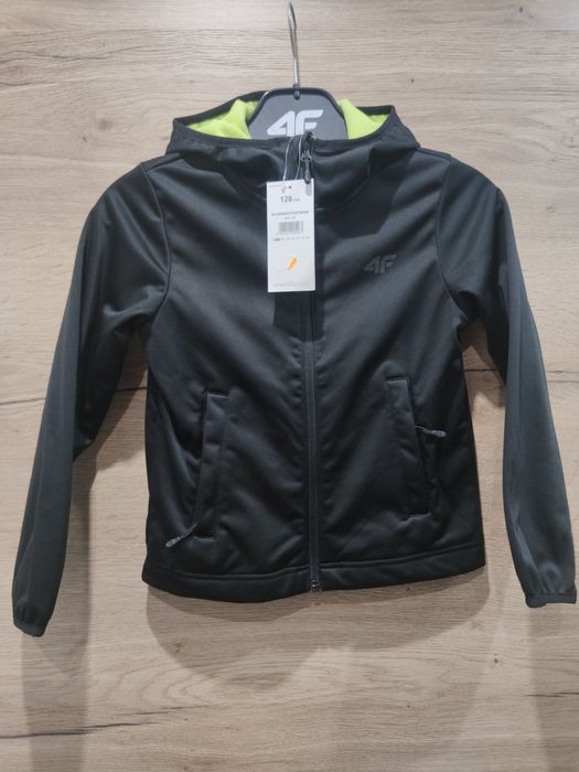 Kurtka softshell wiatroodporna membrana 5000 chłopięca 4F rozmiar 128