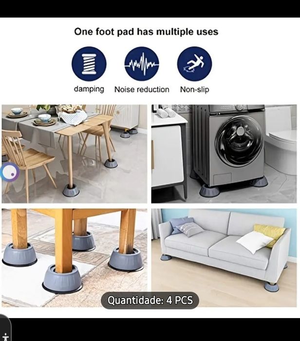 4 almofadas de silicone