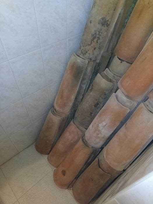 220 Telhas de barro canudo antigas tradicionais