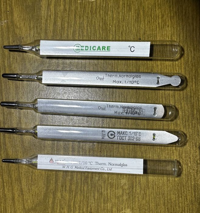 Термометри ртутні Igar, medicare, Гост 302-68