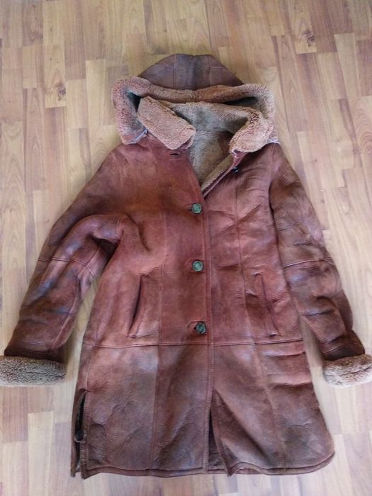 Жен. нaтуp. дубленка  DЕRI (Турция/фабpичноe качество), p-p L