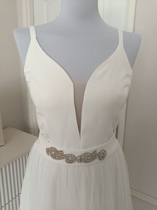 Lacoria suknia ślubna tiulowa piękna XS/S