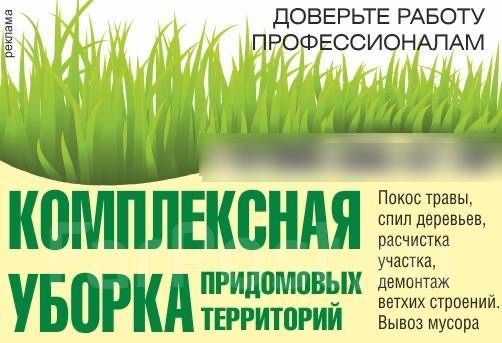 Спил дерева уборка участка вывоз мусора