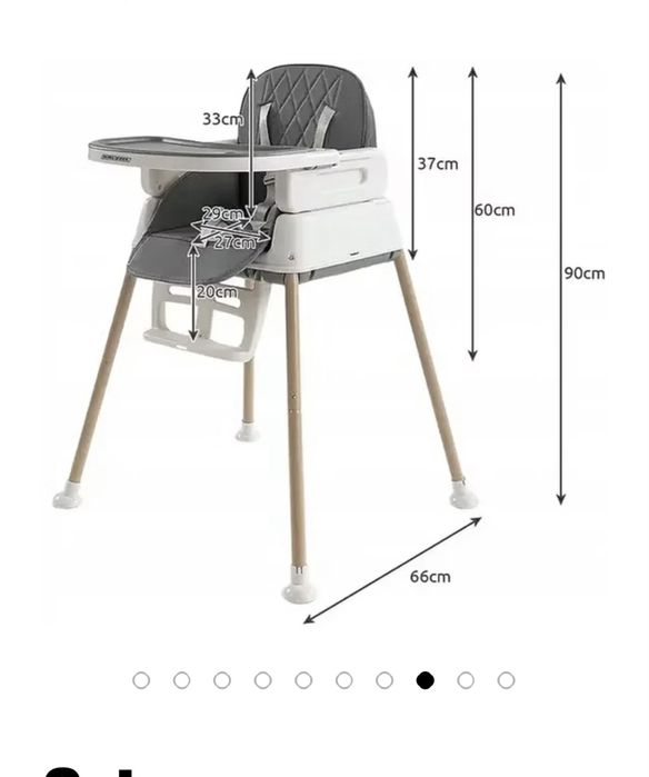 Стільчик для годування Kruzzel 6 в 1 стілець , столик , крісло