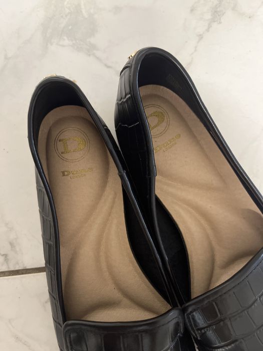Damskie buty skórzane firmy Dune London rozmiar 41 czarne