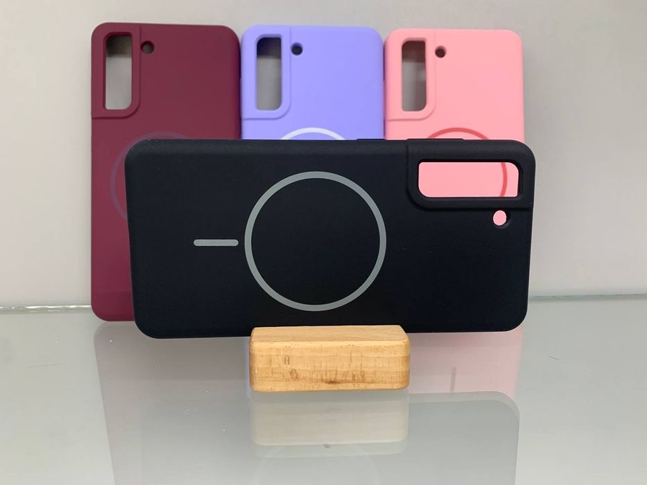 Samsung S21 FE MagSafe Противоударный чехол Софт Тач чохол мікрофібра