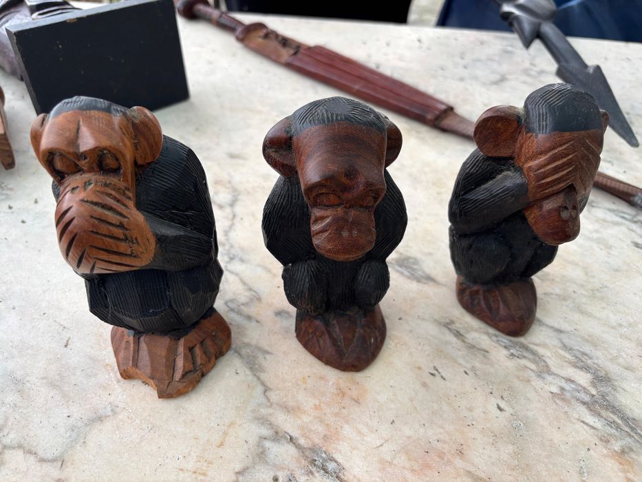 Decoracao africana (elefantes,macacos etc)