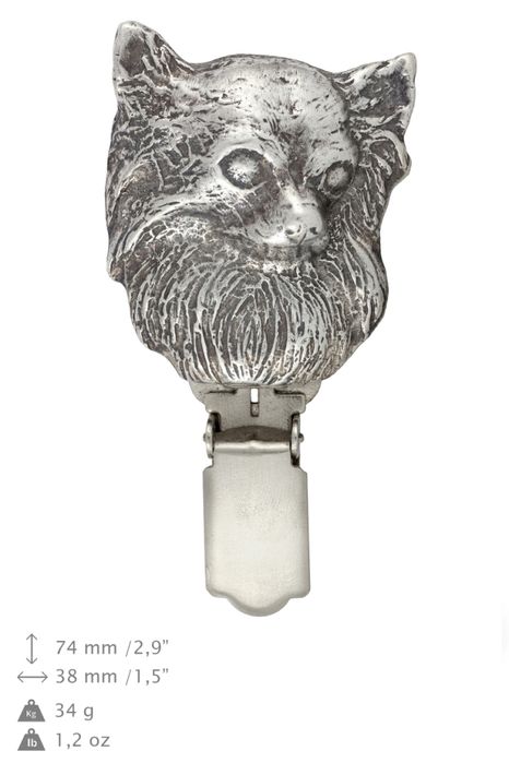 Chihuahua długowłosy clipring posrebrzany Art-Dog