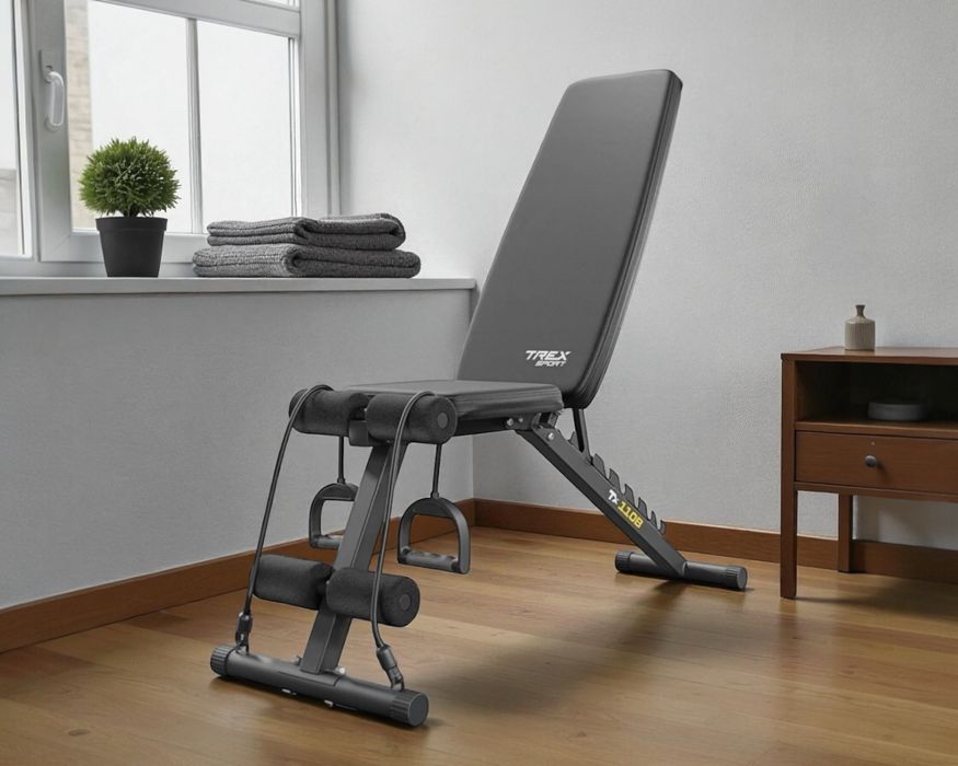 Ławka treningowa regulowana do ćwiczeń / Ławeczka składana