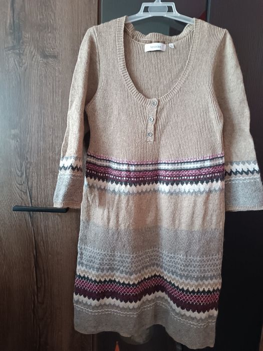 Tunika sweterek beżowy rozmiar M