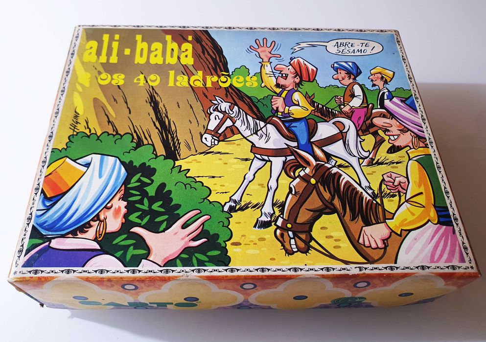 Antigo Jogo de Cubos "Ali Babá" da Carto ~ Anos 70 ~ RARO