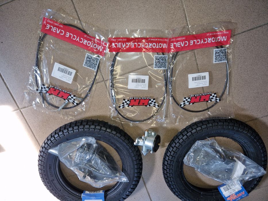 Nowy zestaw naprawczy Romet motorynka gaznik opony detki linki