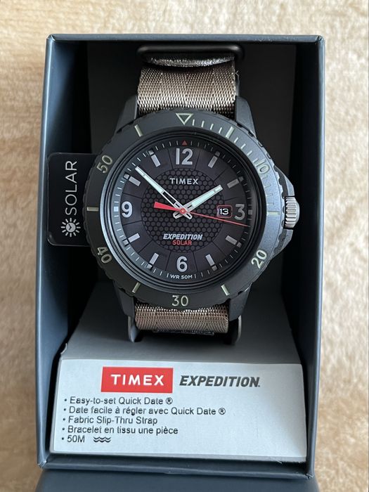 Zegarek meski Timex militarny Solar wojskowy
